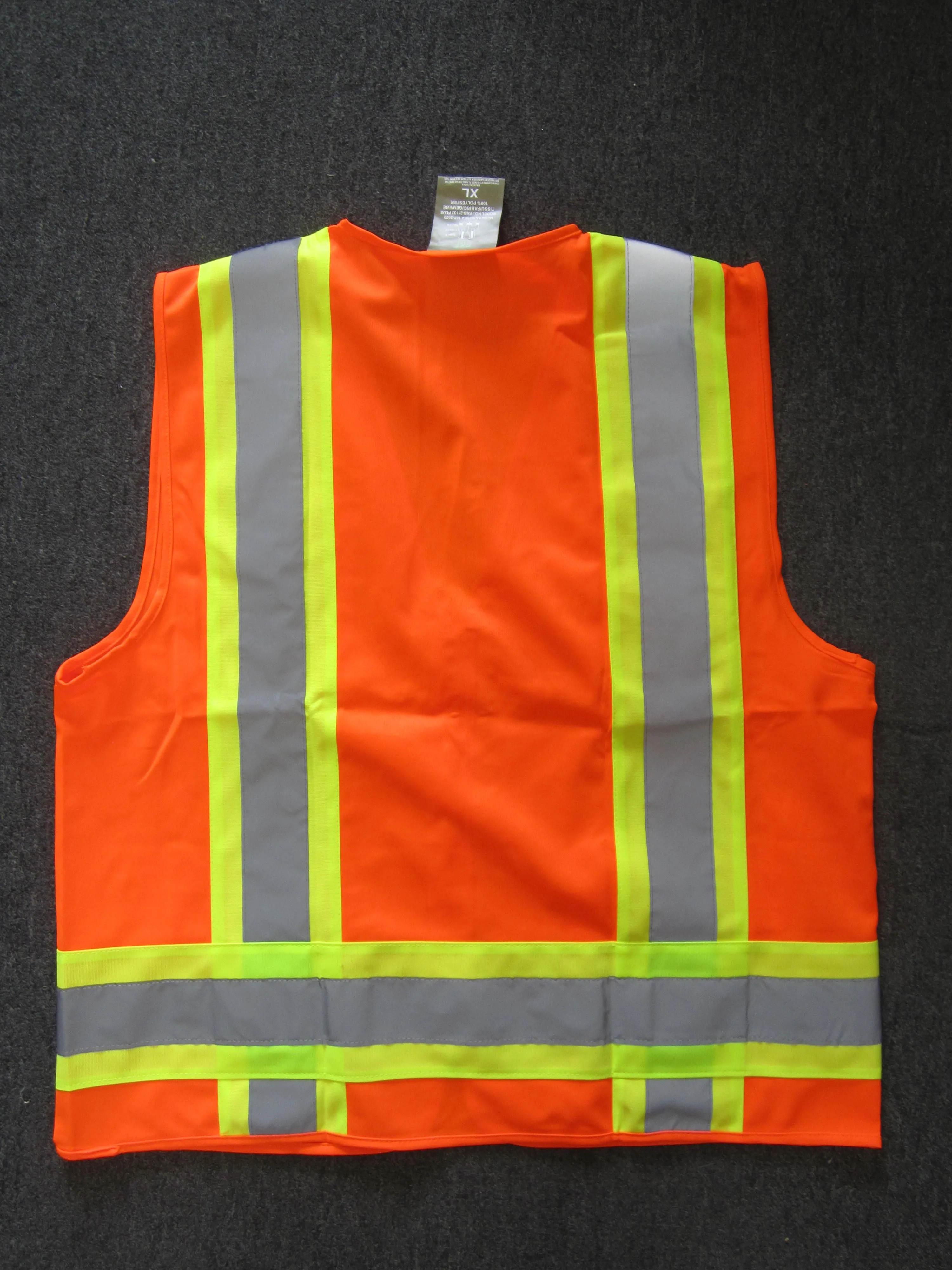 Safety Vest with Pull up Zipper Plus Size FAB-21132 PLUS