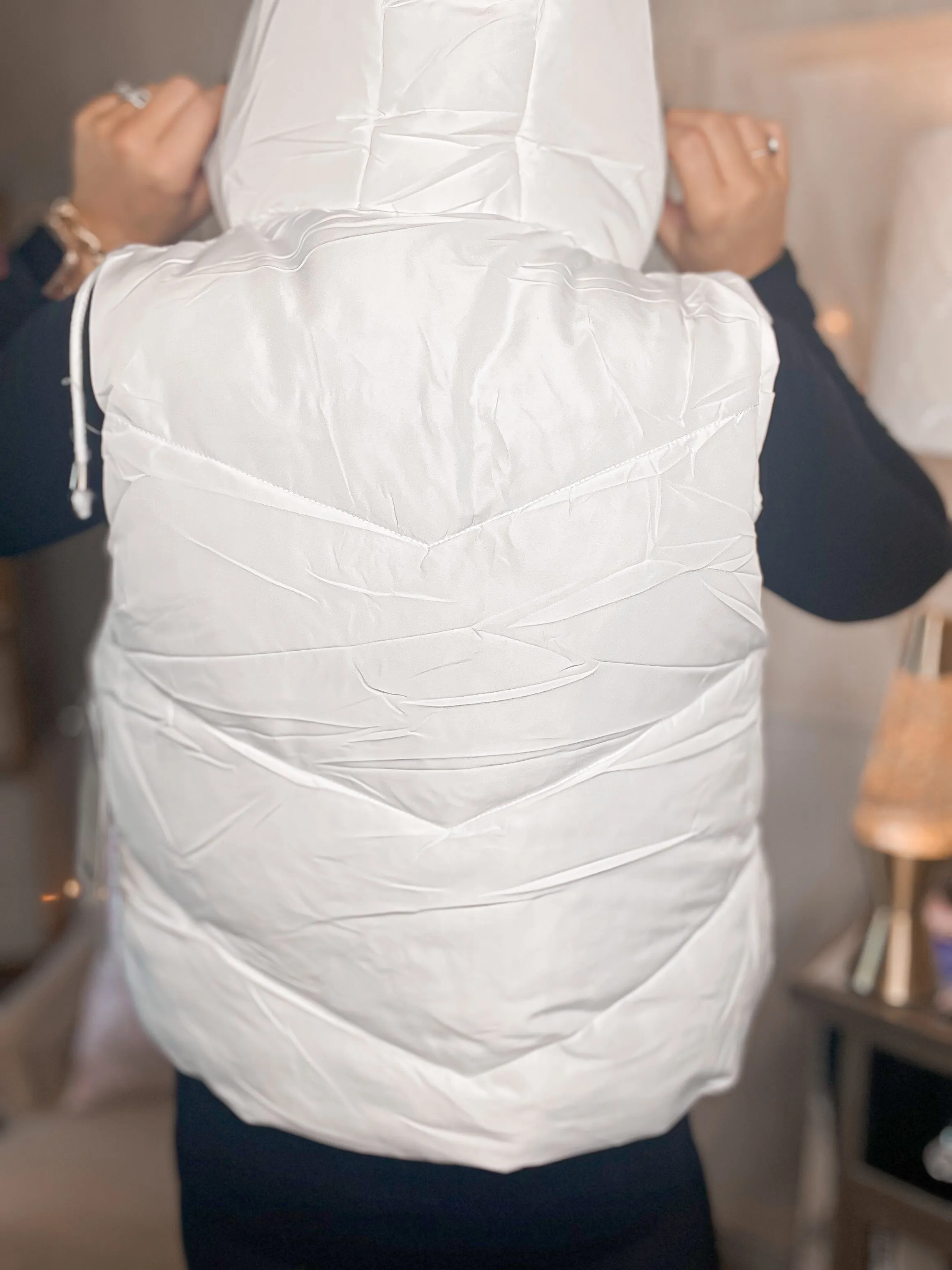 Snowed In Quilted Hooded Vest