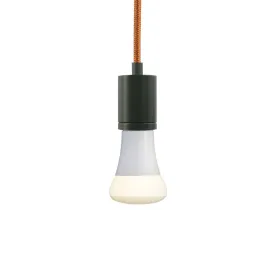 Soco 16 Ft Cord Pendant Light Bronze Finish Red Cord