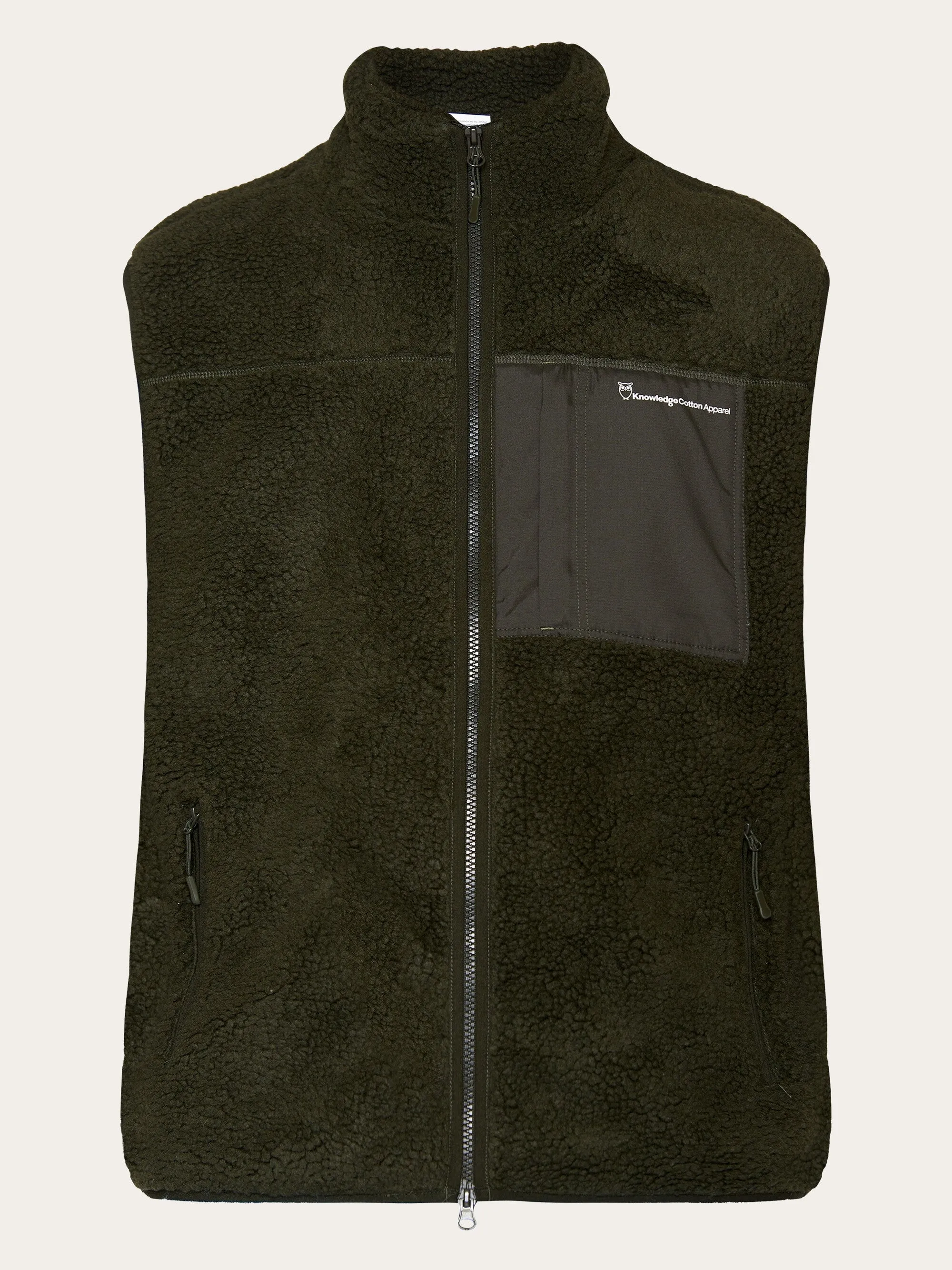 Teddy fleece vest - Forrest Night