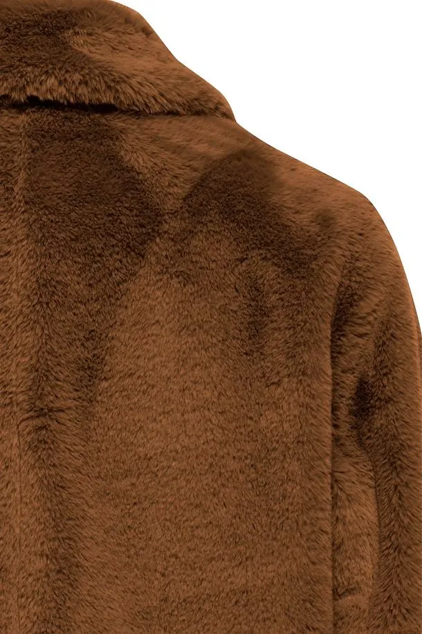 The Calino Faux Fur Coat - Monk's Robes - PLUS