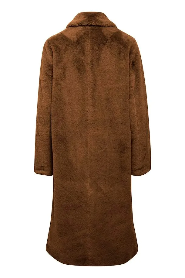 The Calino Faux Fur Coat - Monk's Robes - PLUS