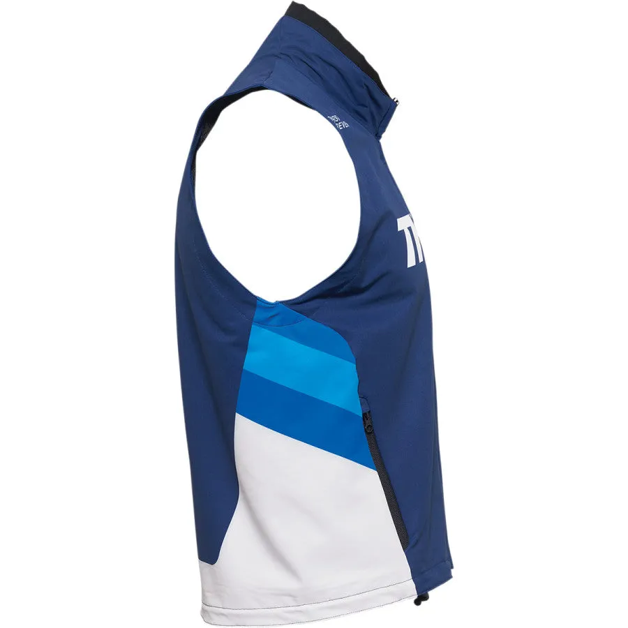 Thor Blue White Warm Up Motocross Race Vest