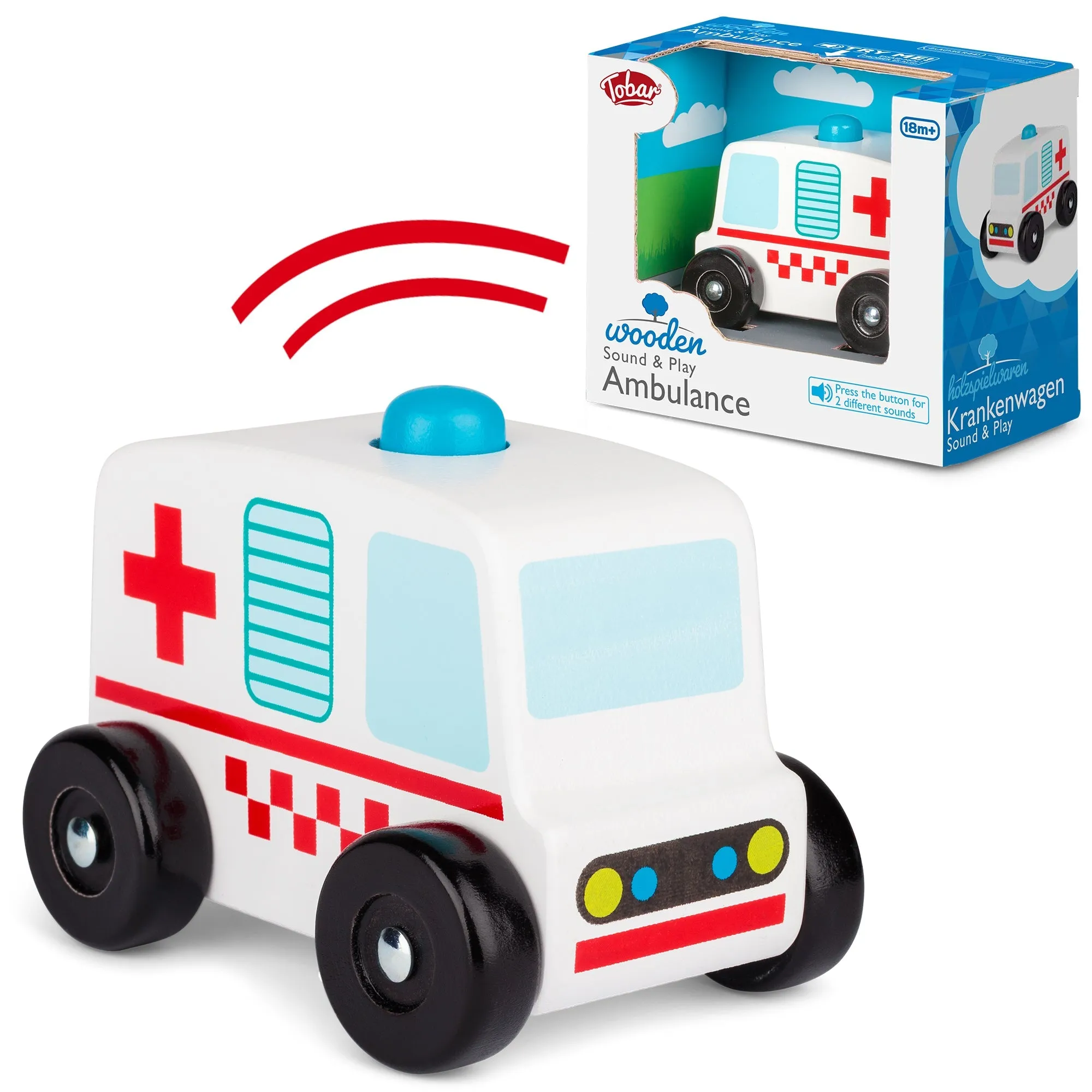 Tobar Wooden Sound & Play Ambulance