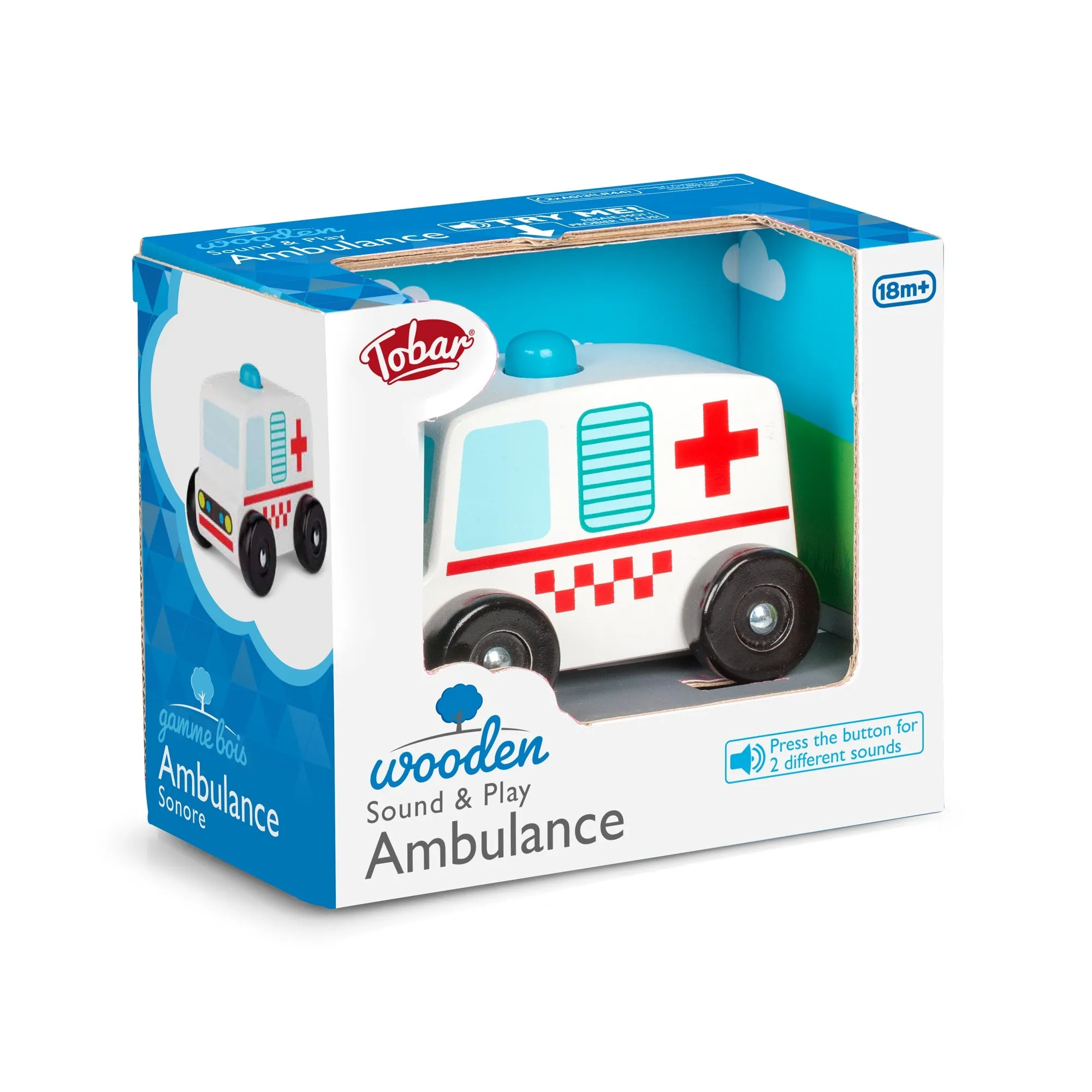 Tobar Wooden Sound & Play Ambulance