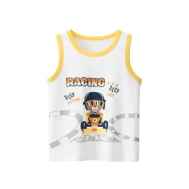 Toddler/Kid Boy's Car Racing Design Vest for Summer