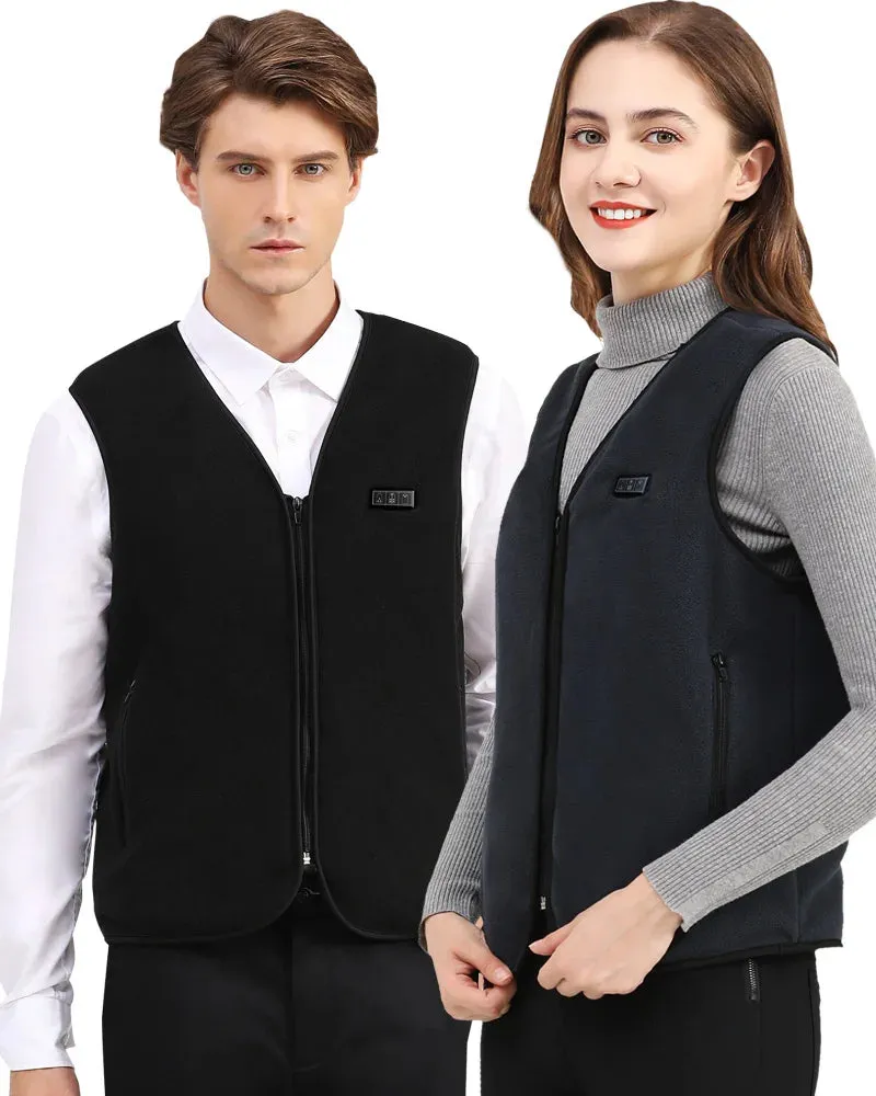 Trendy 10 Zone USB Heated Vest for Fall & Winter Outdoor Wear