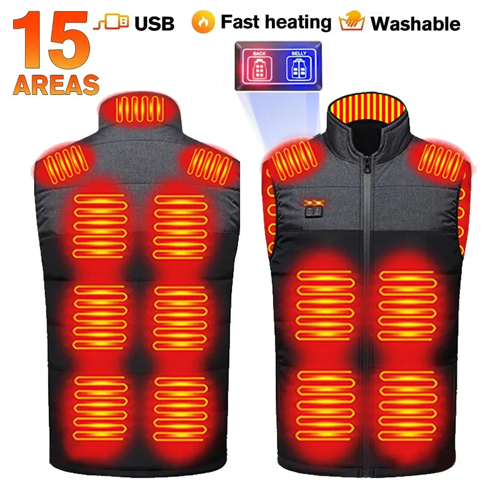 Trendy USB Heating Vest with 21 Zones for Winter