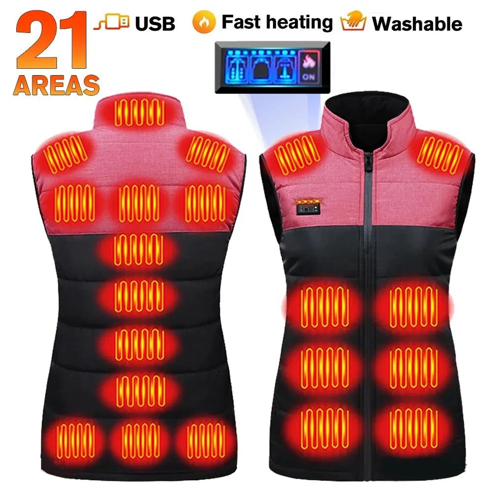 Trendy USB Heating Vest with 21 Zones for Winter