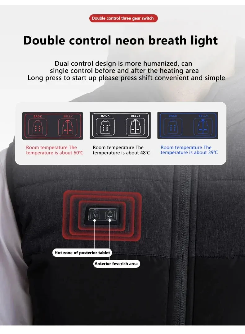 Trendy USB Heating Vest with 21 Zones for Winter