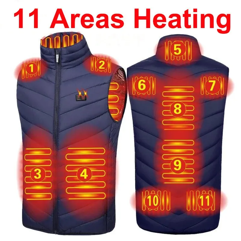 Trendy USB Multi-Zone Heated Vest for Cold Weather Travel