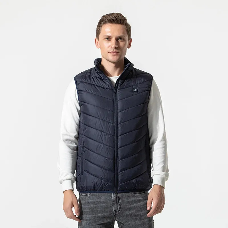 Trendy USB Multi-Zone Heated Vest for Cold Weather Travel