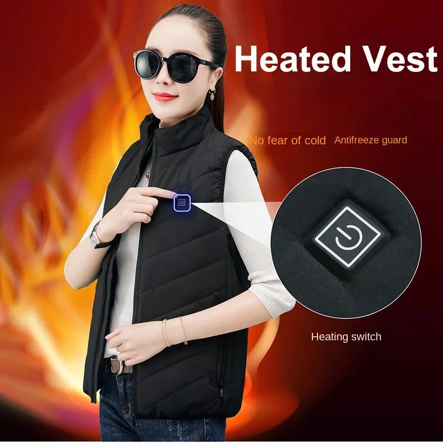 Trendy USB Multi-Zone Heated Vest for Cold Weather Travel