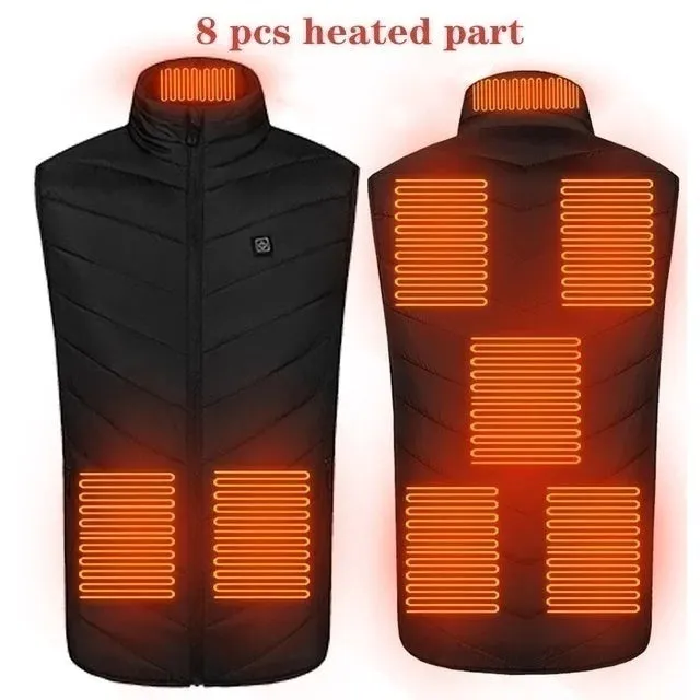 Trendy USB Multi-Zone Heated Vest for Cold Weather Travel