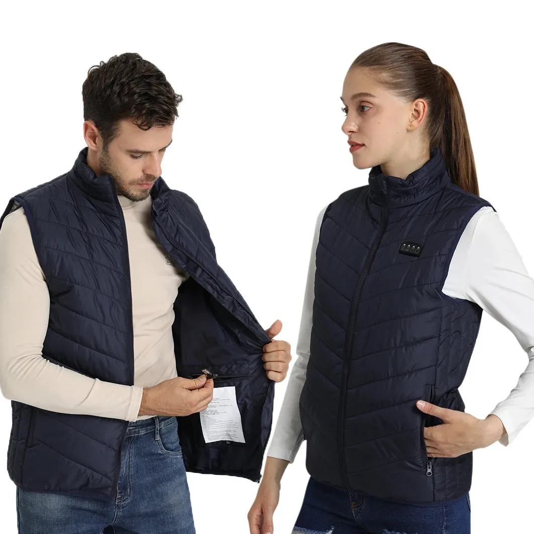 Trendy USB Multi-Zone Heated Vest for Cold Weather Travel