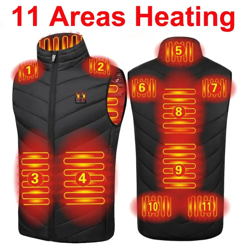 Trendy USB Multi-Zone Heated Vest for Cold Weather Travel