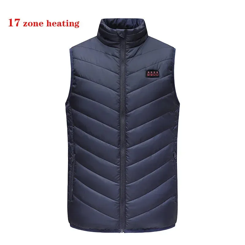 Trendy USB Multi-Zone Heated Vest for Cold Weather Travel