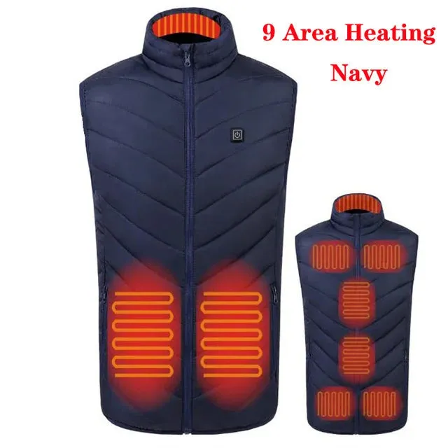 Trendy USB Multi-Zone Heated Vest for Cold Weather Travel