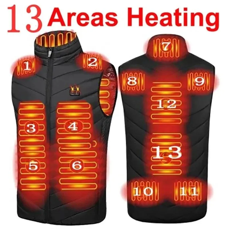 Trendy USB Multi-Zone Heated Vest for Cold Weather Travel