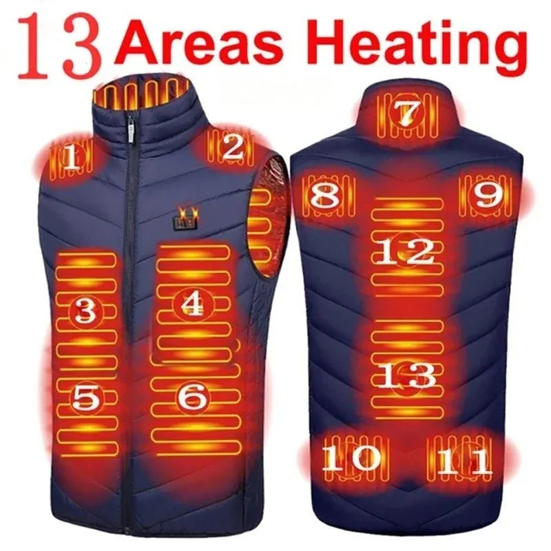 Trendy USB Multi-Zone Heated Vest for Cold Weather Travel