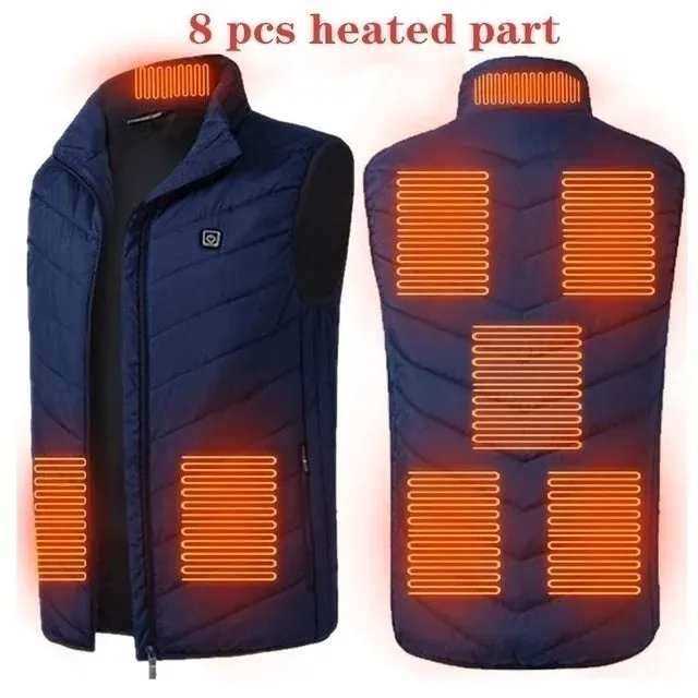 Trendy USB Multi-Zone Heated Vest for Cold Weather Travel