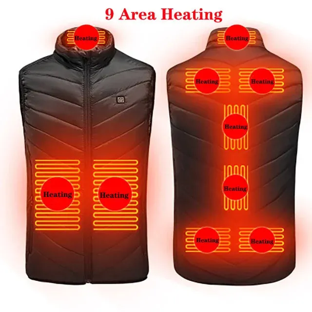 Trendy USB Multi-Zone Heated Vest for Cold Weather Travel