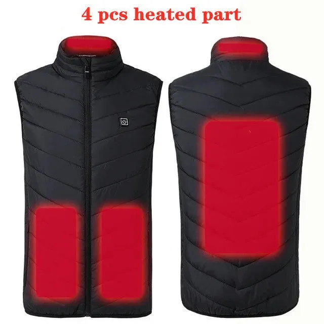 Trendy USB Multi-Zone Heated Vest for Cold Weather Travel