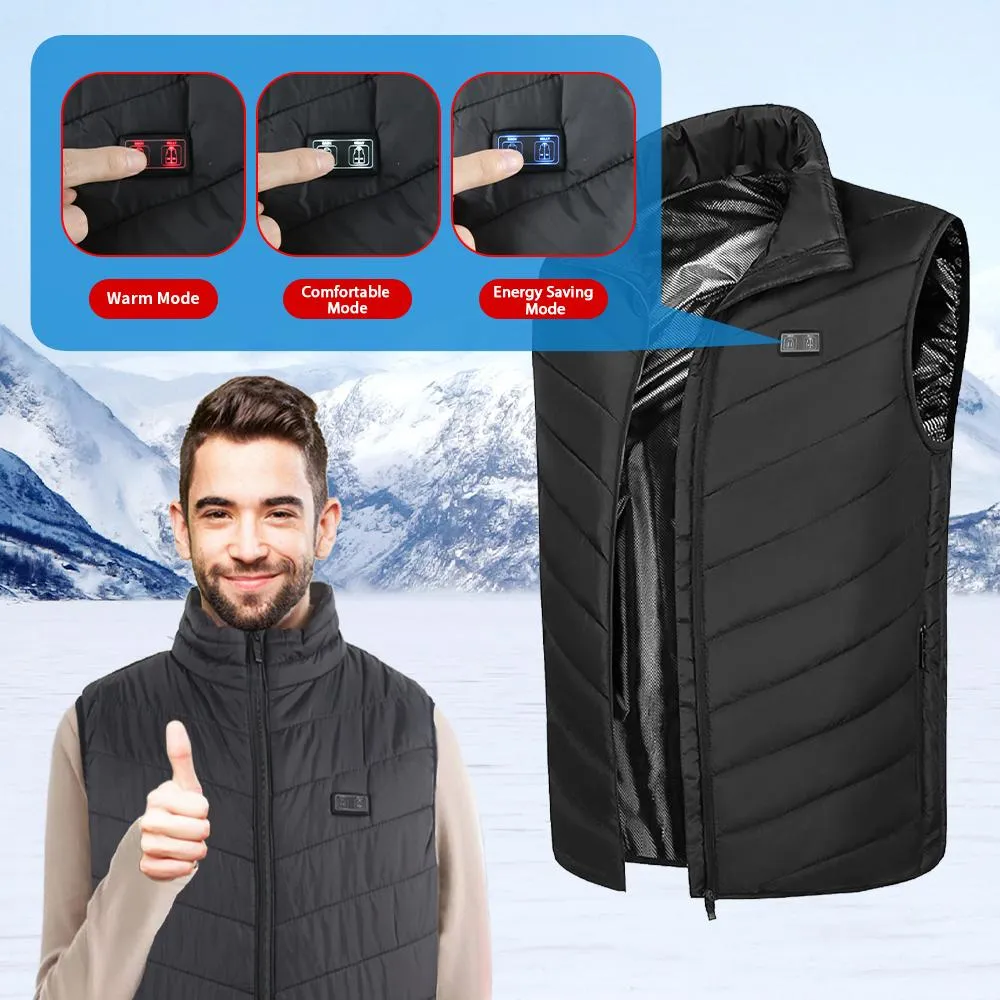 USB Heated Vest - 9-Zone Warmth for Men