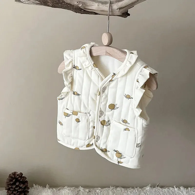 Warm Printed Kids Vest