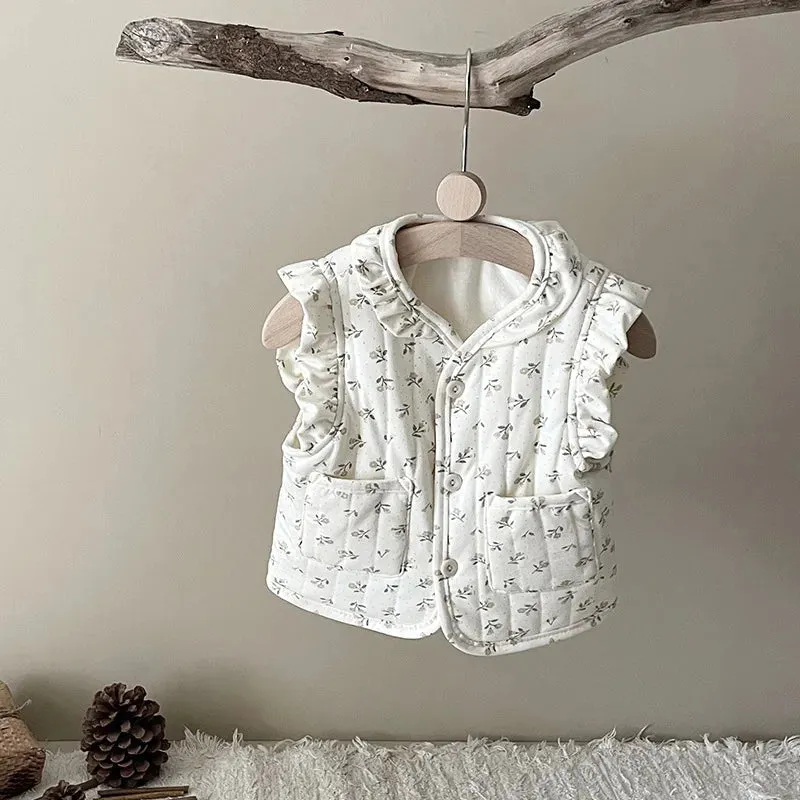 Warm Printed Kids Vest