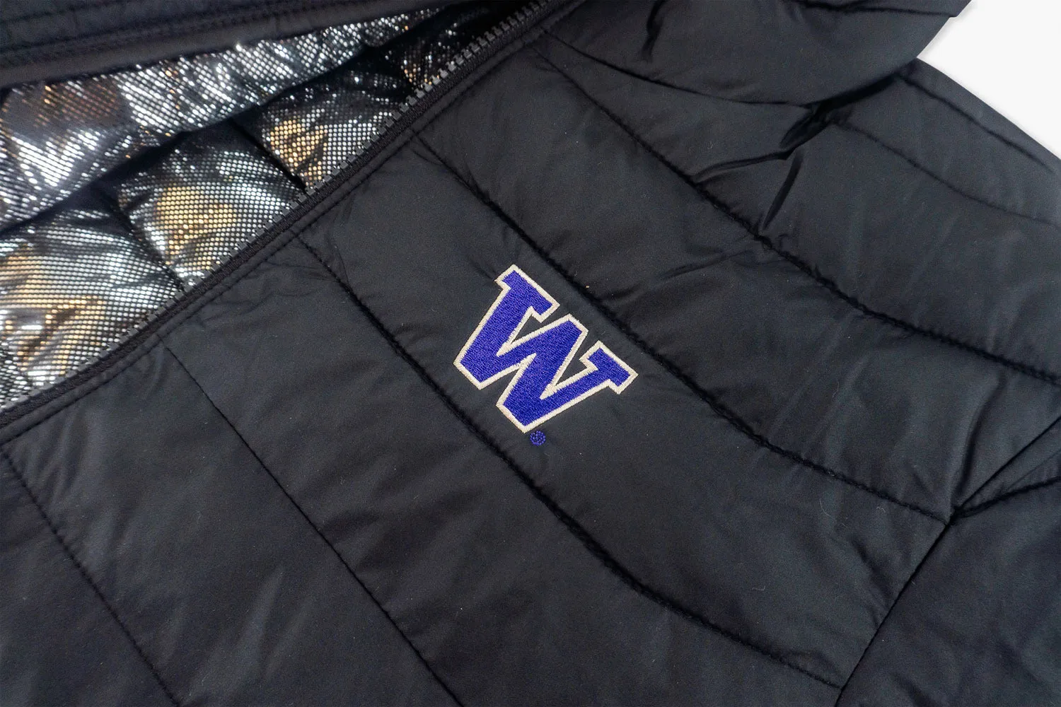 Washington Huskies Primary Logo Columbia Black Puffer Jacket