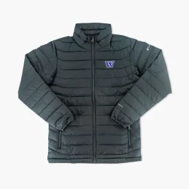 Washington Huskies Primary Logo Columbia Black Puffer Jacket