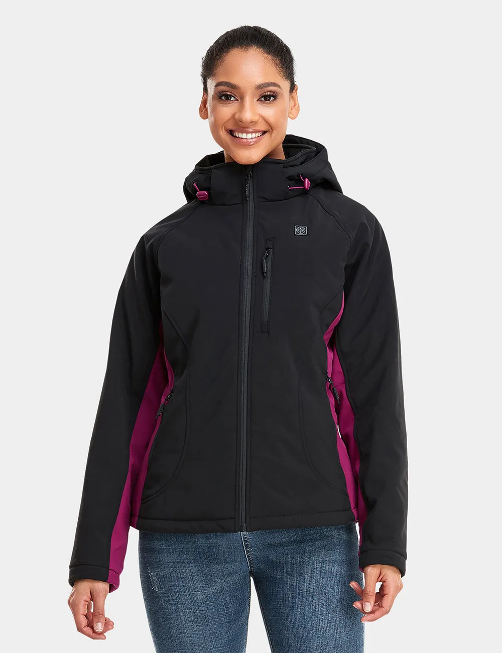 Women's Classic Heated Jacket - Purple & Black