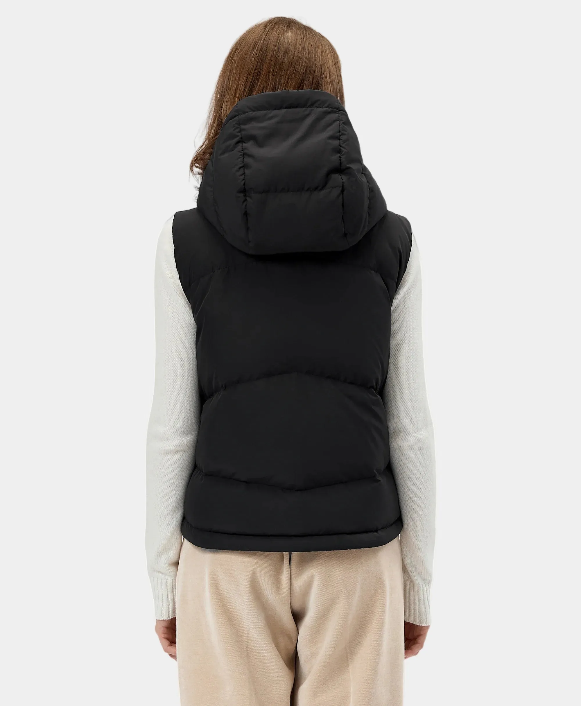 Women's Heated Cropped Puffer Down Vest