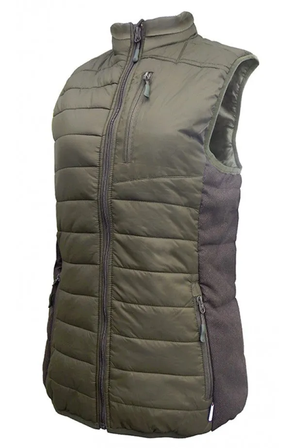 Women's Mossburn Green Insulated Vest Medium