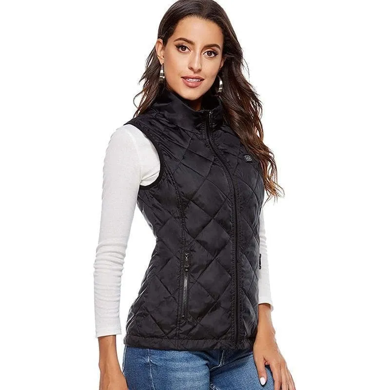 Women's Usb Heated Sleeveless Jacket for Style and Comfort